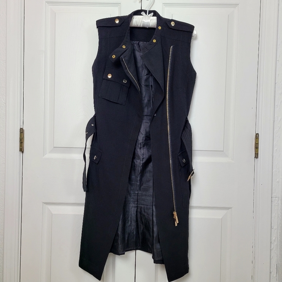 Calvin Klein Military Style Dress sz 2 - Picture 8 of 15